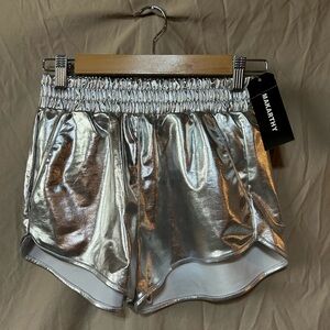 Silver cute shorts